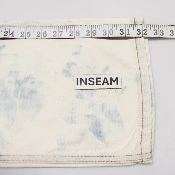 Re/Done NWD Jeans Size 26 US 90s High Rise Loose Sunbleached Off-White / Blue